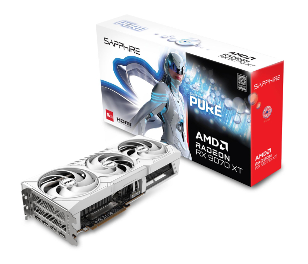 SAPPHIRE Radeon RX 9070 XT Pure OC 16GB GDDR6 - 1321568 - zdjęcie